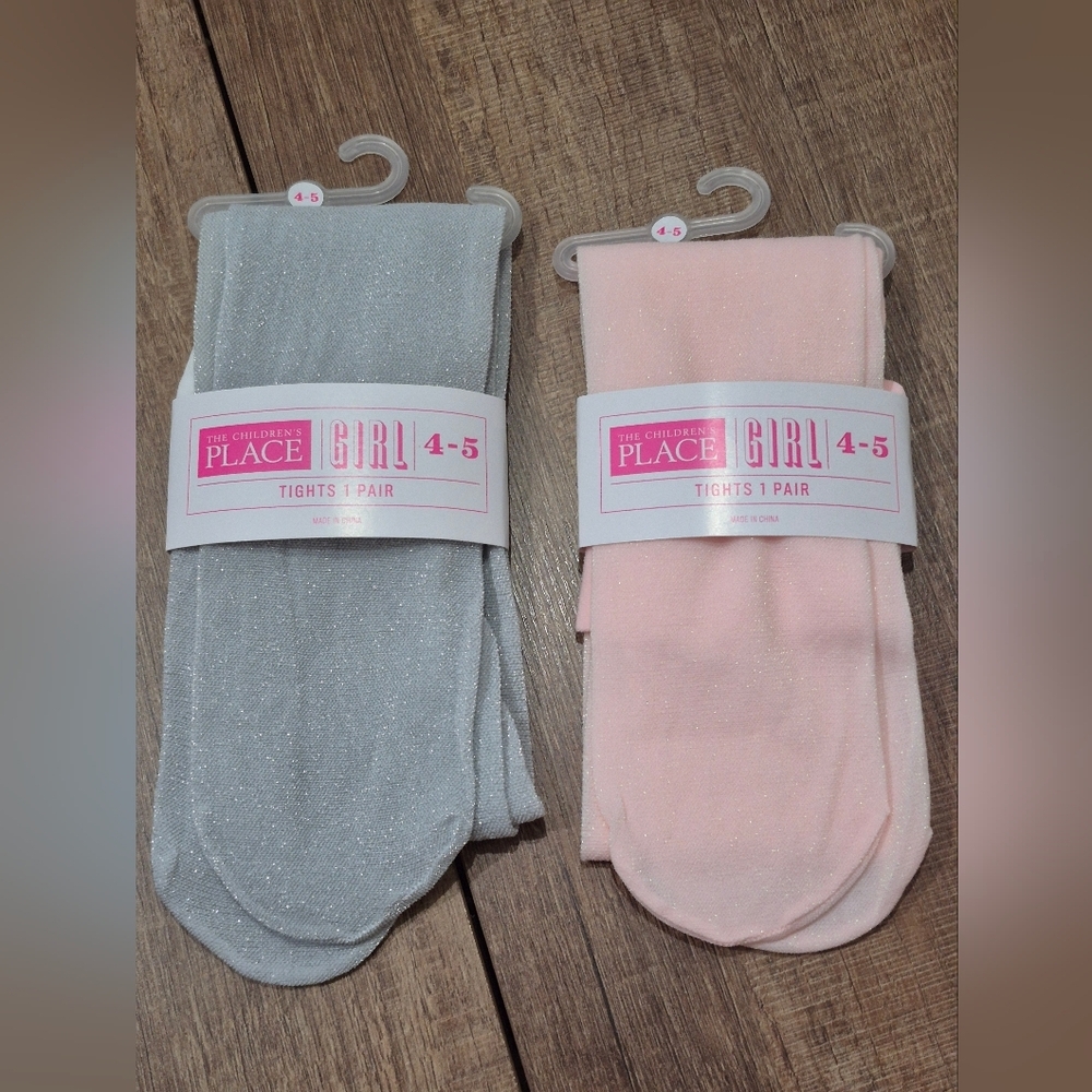 The Children's Place 2 Pk. Girls 4-5 Tights
